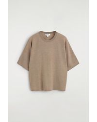 COS - Knitted Merino Wool T-Shirt - Lyst