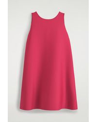 COS - Scuba A-Line Mini Dress - Lyst