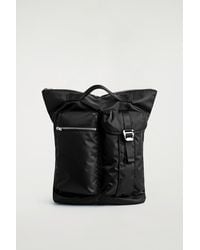バッグ COS 19ss 2way leather tote backpack COS Leather Tote Backpack in Black for Men | Lyst