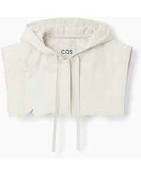 COS - Embroidered Quilted Hood - Lyst