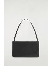 バッグ COS Minimal Shoulder Bag Leather brown MINIMAL SHOULDER BAG - LEATHER - DARK BROWN | COS