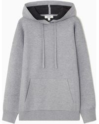COS - Double-faced Knitted Hoodie - Lyst