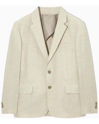 COS - Regular-fit Single-breasted Linen Blazer - Lyst