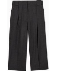 COS - Elegante Culottes Aus Wollflanell - Lyst