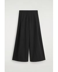 COS - Relaxed Wool-Blend Wide-Leg Pants - Lyst