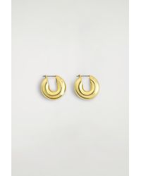 COS - Mini Chunky Hoop Earrings - Lyst