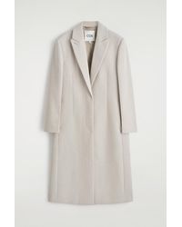 COS - Tailored Wool-Twill Long Coat - Lyst