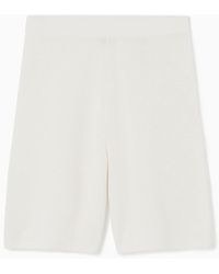 COS - Ribbed-knit Bermuda Shorts - Lyst