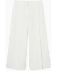 COS - Elasticated Pleated Culottes - Lyst
