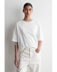 COS - Lockeres T-Shirt Aus Baumwolle - Lyst
