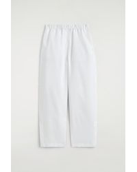 COS - Elasticated Linen Barrel-Leg Pants - Lyst