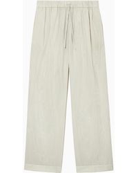 COS - Striped Silk Pajama Pants - Lyst