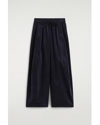 COS - Elasticated Corduroy Barrel-Leg Pants - Lyst