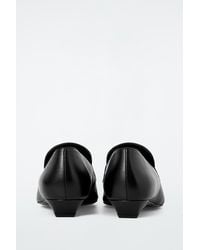 COS - Tasselled Leather Kitten-Heel Loafers - Lyst