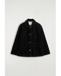 COS - Flocked-Denim Jacket - Lyst
