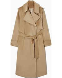 COS - Relaxed-fit Corduroy Trench Coat - Lyst