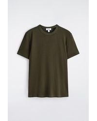 COS - Slim Ribbed Cotton T-Shirt - Lyst
