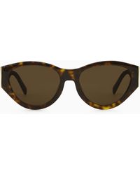COS - Tortoiseshell Cat-eye Sunglasses - Lyst