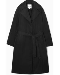 COS - Belted Padded Shell Down Coat - Lyst