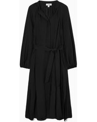 COS - Belted Midi Shirt Dress - Lyst