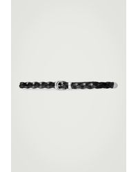 COS - Braided Leather Belt - Lyst