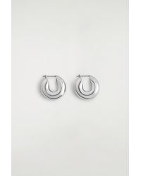 COS - Mini Chunky Hoop Earrings - Lyst
