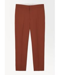 COS - The Tapered Wool Twill Suit Trousers - Lyst