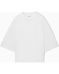 COS - Waisted Mock-neck T-shirt - Lyst