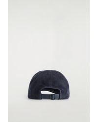 COS - Suede Baseball Cap - Lyst
