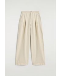 COS - Pantalon Large À Plis En Denim - Lyst
