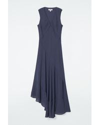 COS - Fliessendes Asymmetrisches Midikleid - Lyst