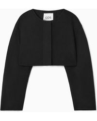 COS - Double-faced Cropped Hybrid Jacket - Lyst