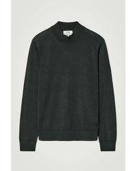 COS - Slim Merino Wool Mock-Neck Jumper - Lyst