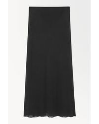COS - The Draped Jersey Maxi Skirt - Lyst