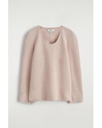 COS - Double-Faced Wool Top - Lyst