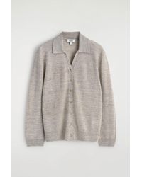 COS - Knitted Linen-Merino Shirt - Lyst