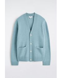 COS - Brushed-Wool V-Neck Cardigan - Lyst