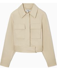 COS - Cropped Utility Jacket - Lyst