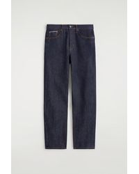 COS - Signature Raw Selvedge Straight-leg Jeans - Lyst