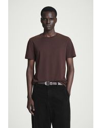 COS - T-Shirt Aus Baumwolle Mit Normaler Passform - Lyst