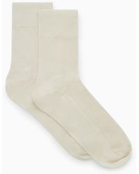 COS - 2-pack Ribbed Panel Socks - Lyst