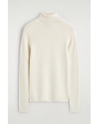 COS - Sparkly Seamless Wool Top - Lyst