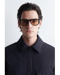 COS - Sonnenbrille Mit Ovalem Rahmen - Lyst