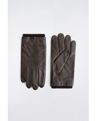 COS - Topstitched Cashmere-Lined Leather Gloves - Lyst