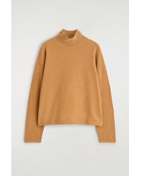 COS - Chenille Mock-Neck Sweater - Lyst