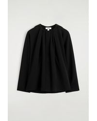 COS - Voluminous Pleated Blouse - Lyst