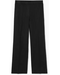 COS - Wide-leg Tailored Linen Pants - Lyst