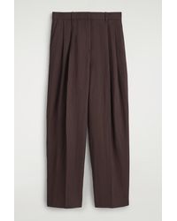 COS - Relaxed Fluid Wide-Leg Pants - Lyst