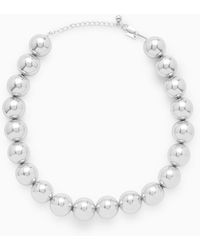 COS - Chunky Beaded Necklace - Lyst