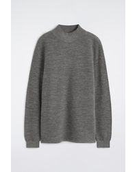 COS - Wool Mock-Neck Sweater - Lyst